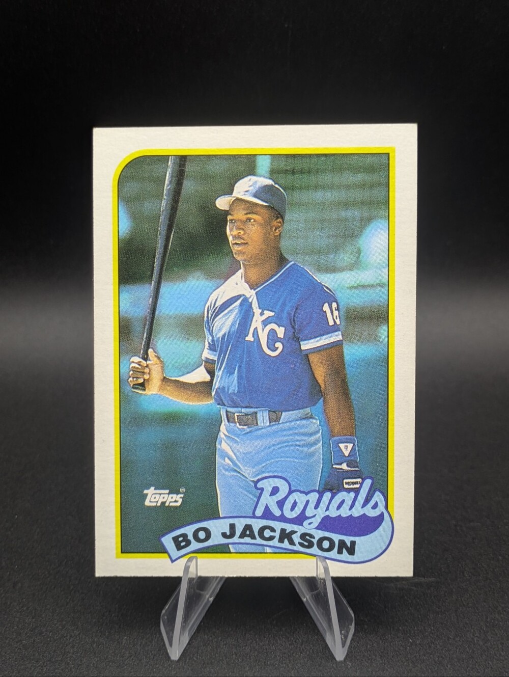 1989 Topps Bo Jackson #610 Front Don Slaught #611 Back Miscut Printing Error